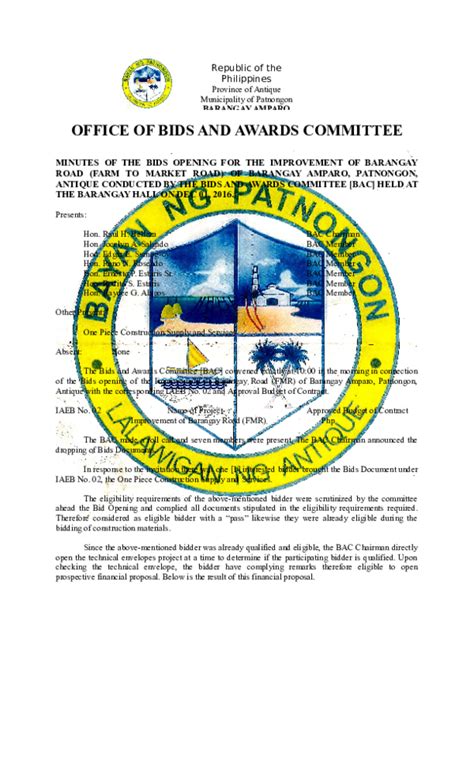 bac composition for barangay|BIDS AND AWARDS COMMITTEE .